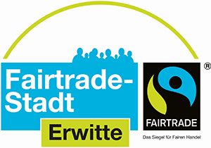 Fairtrade Siegel der Stadt Erwitte