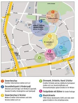 Veranstaltungsflächen zum Festwochenende