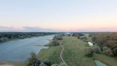 Luftbild Aken an der Elbe Elblandschaft