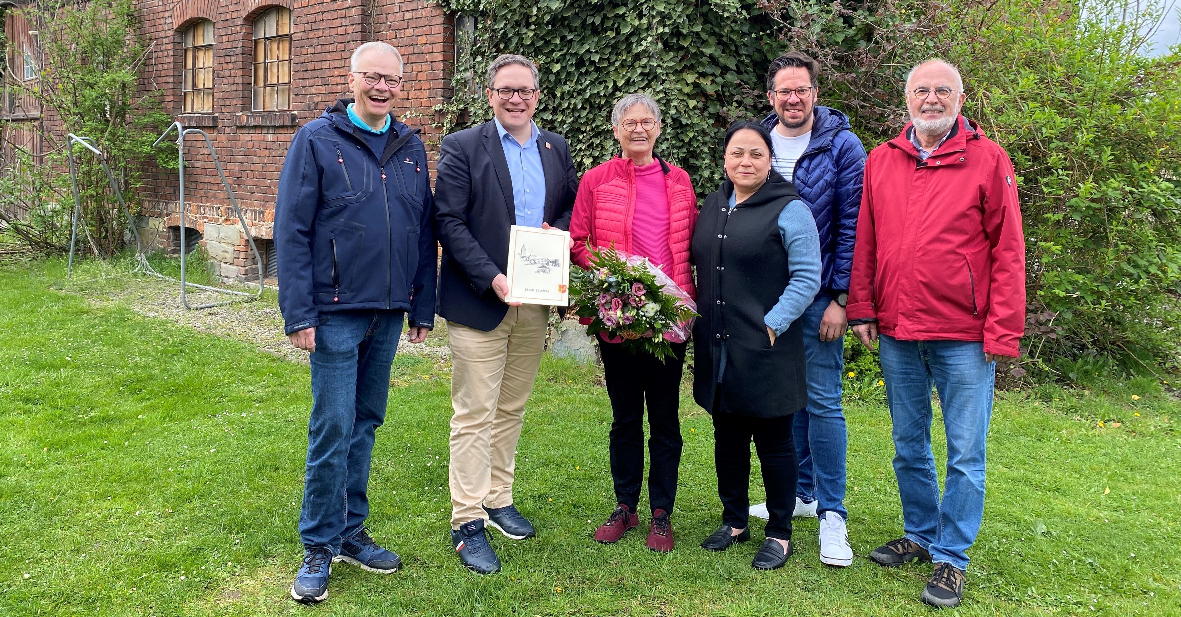 Ehrung Gundi Büse als verdiente Bürgerin von Erwitte