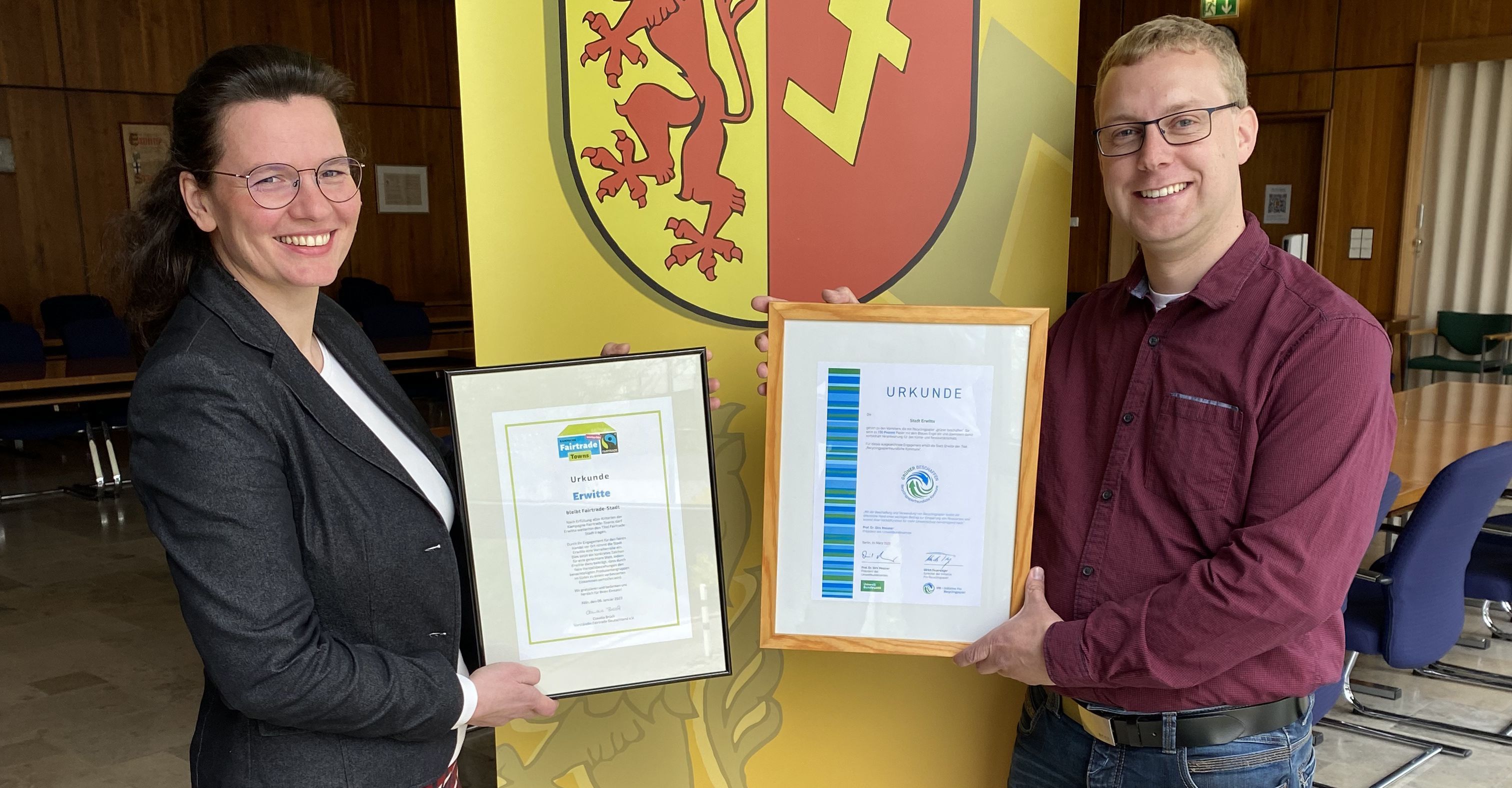 Stadtverwaltung mit zwei Auszeichnungen für mehr Nachhaltigkeit 