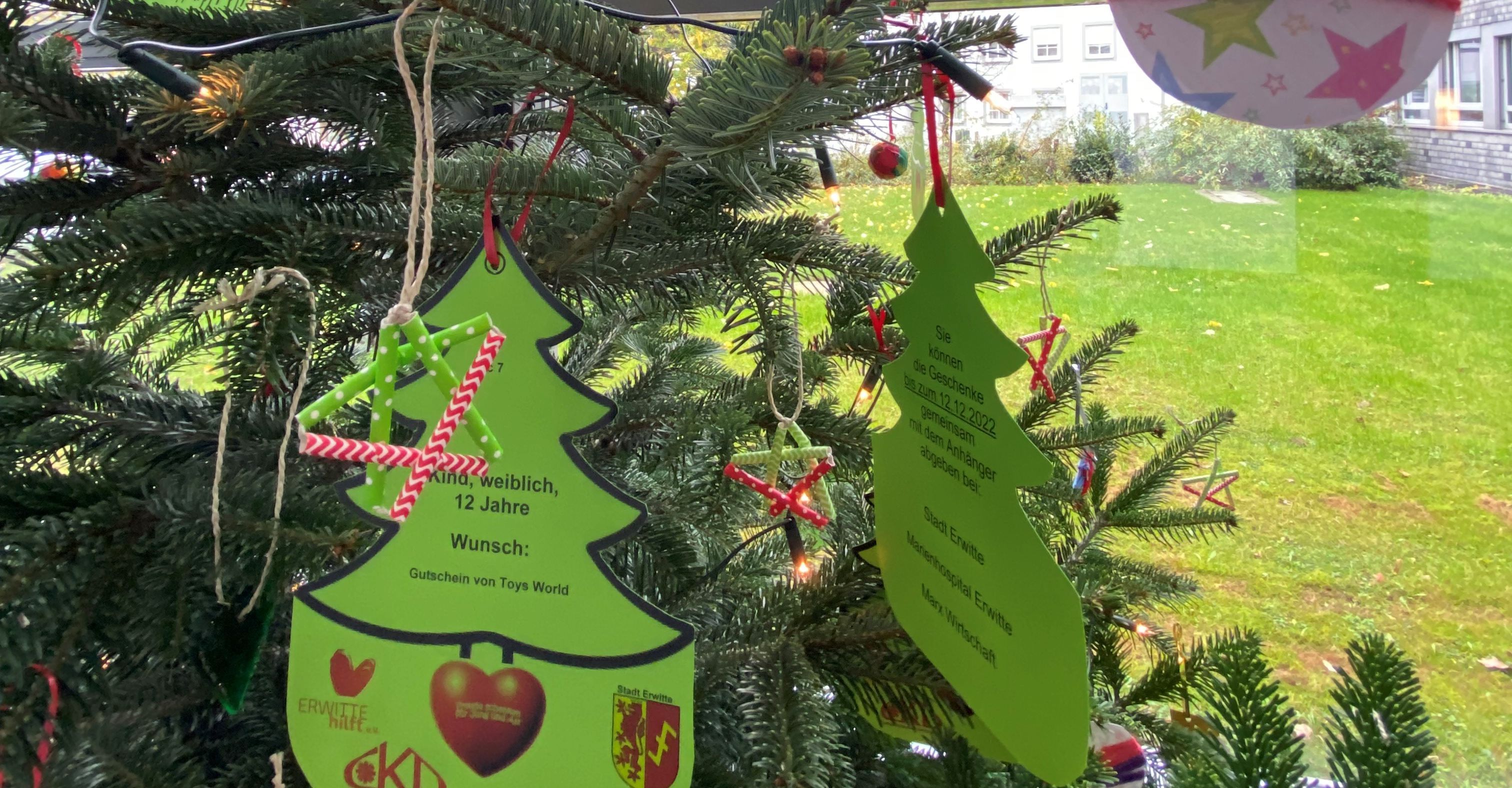 Weihnachtsbaum-Wunschaktion in Erwitte 