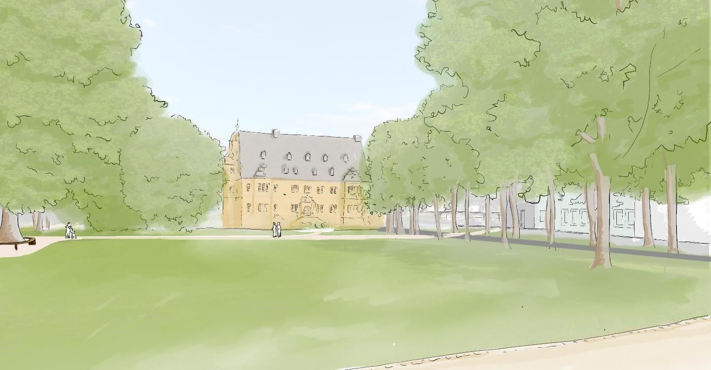 Entwurfsskizze Umgestaltung Erwitter Schlosspark