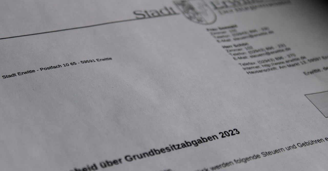 Versand der Bescheide über die Grundbesitzabgaben 2023 