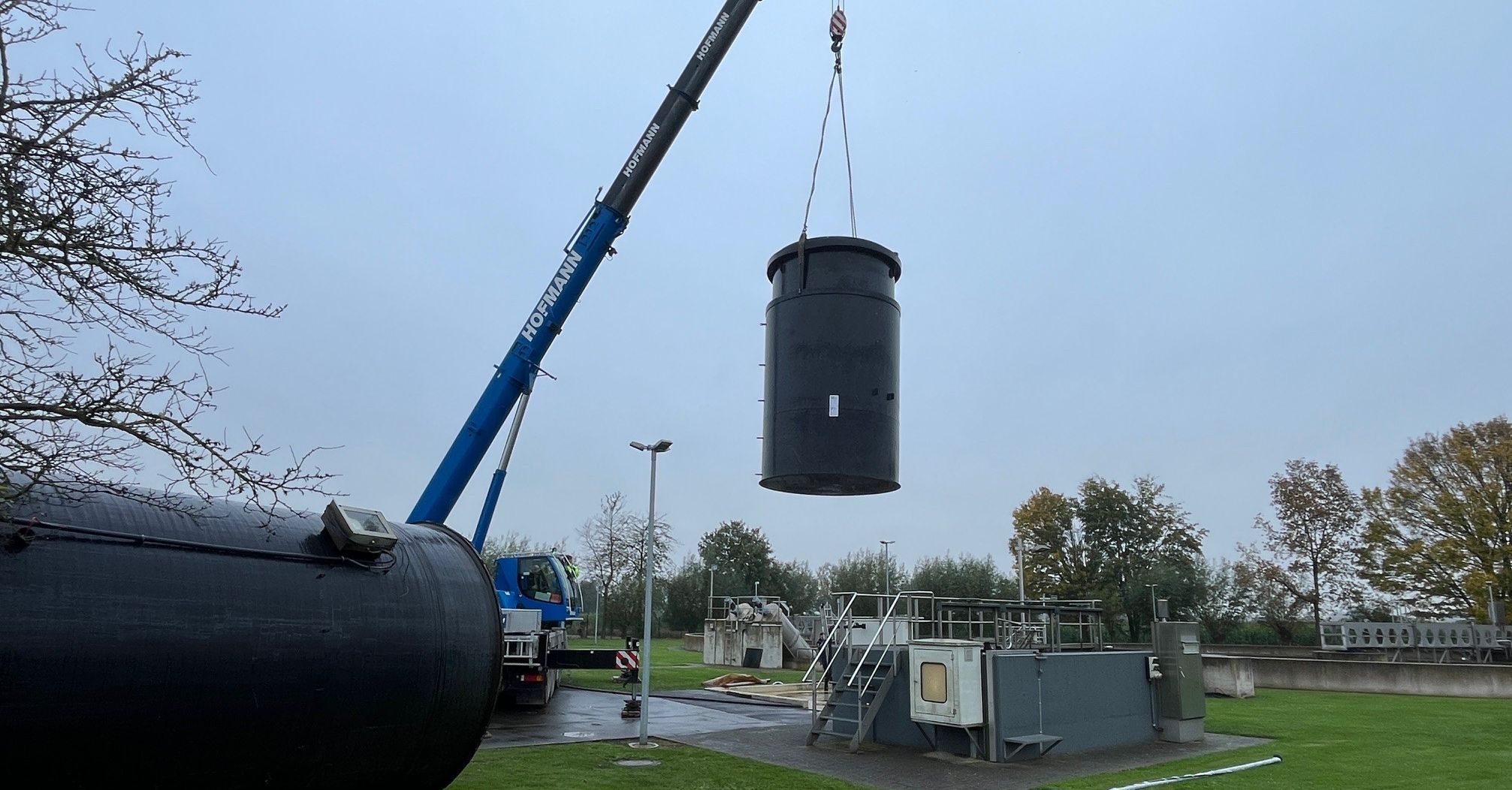Tank der Fällmittelanlage von Abwasserwerk erneuert