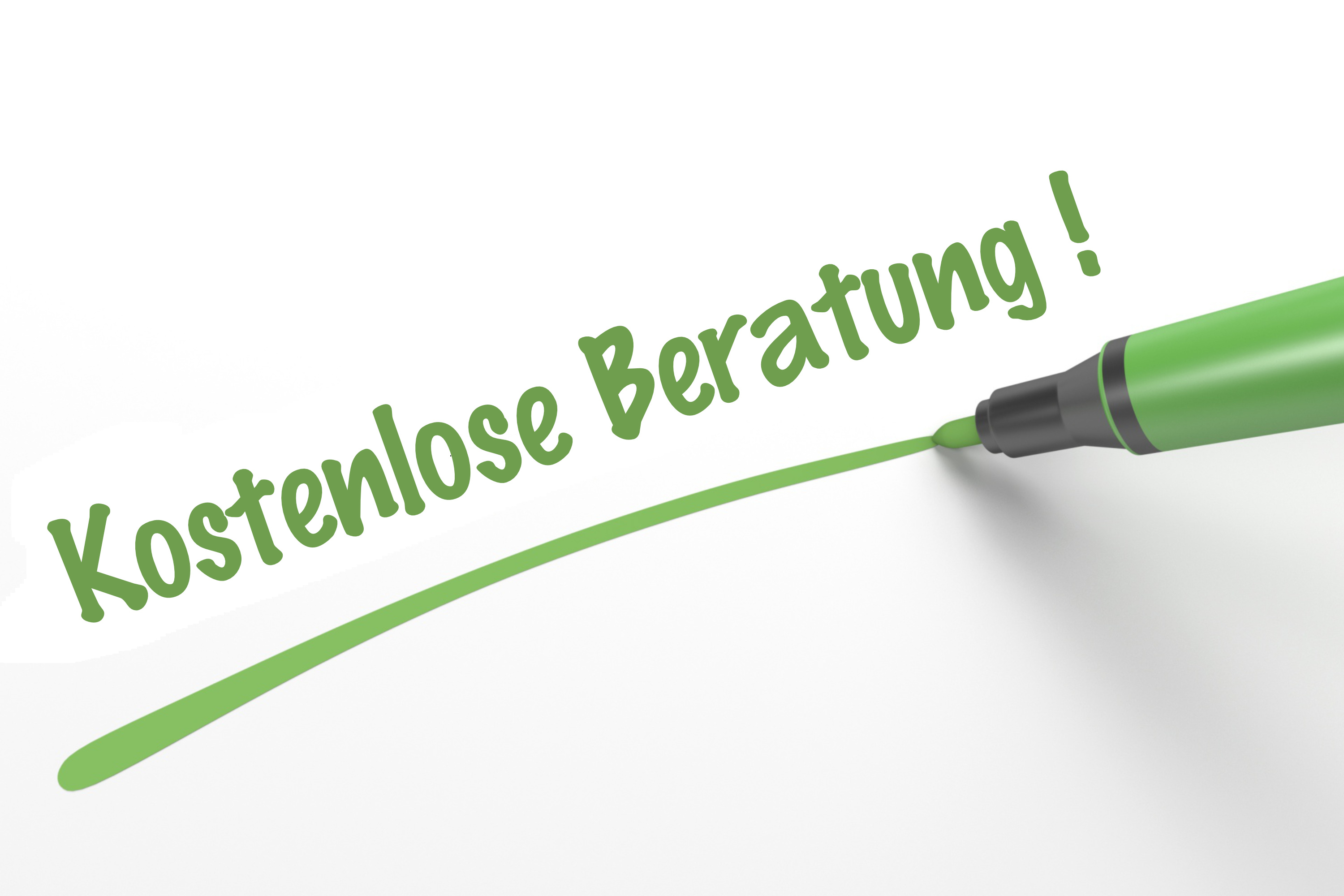 Schriftzug kostenlose Beratung